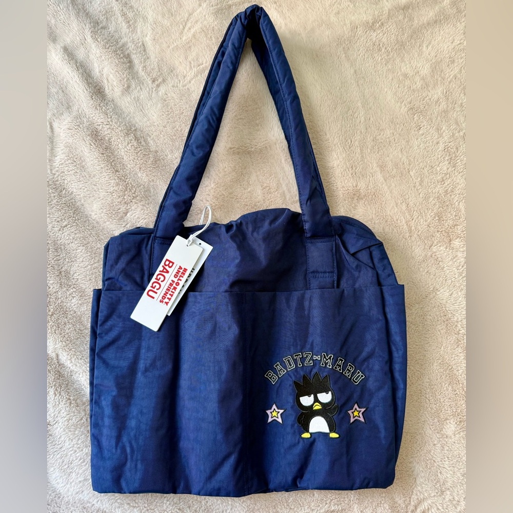 NWT BAGGU x Hello Kitty And Friends Badtz-Maru Small Cloud Carry On Bag - Picture 10 of 14